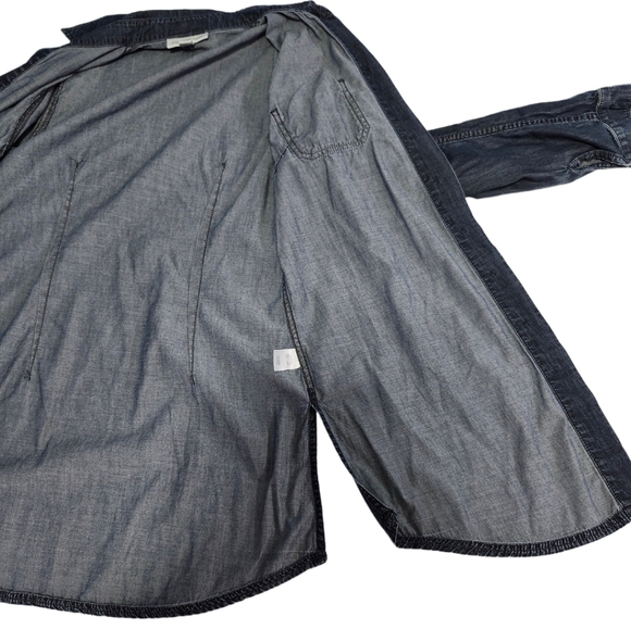 Coldwater Creek   Women's S (6-8) Denim   Tunic   Top    Denim Blue - Picture 14 of 16